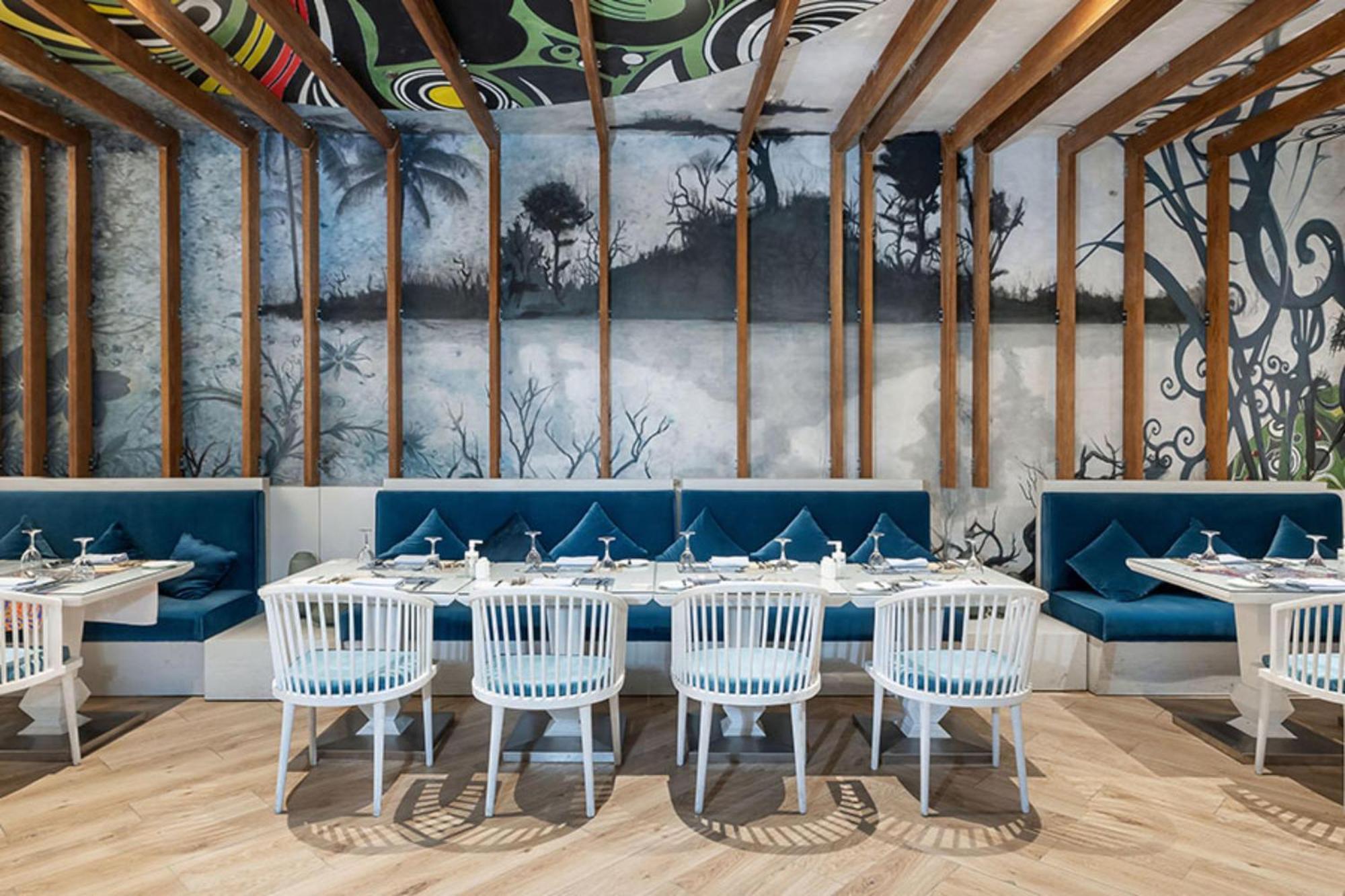 Rixos Premium Alamein El Alamein Esterno foto Restaurant interior
