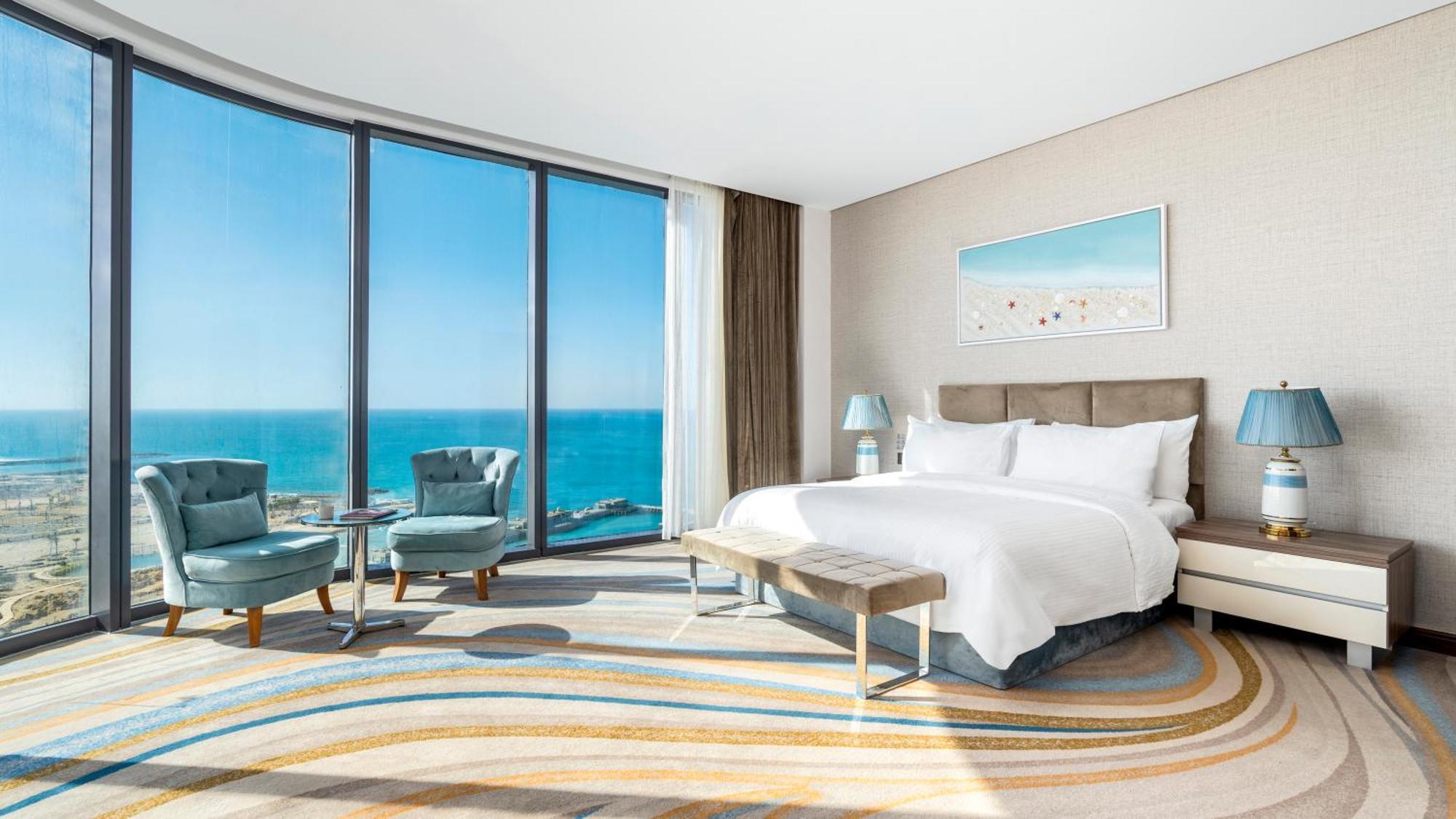 Rixos Premium Alamein El Alamein Esterno foto A bedroom at the hotel