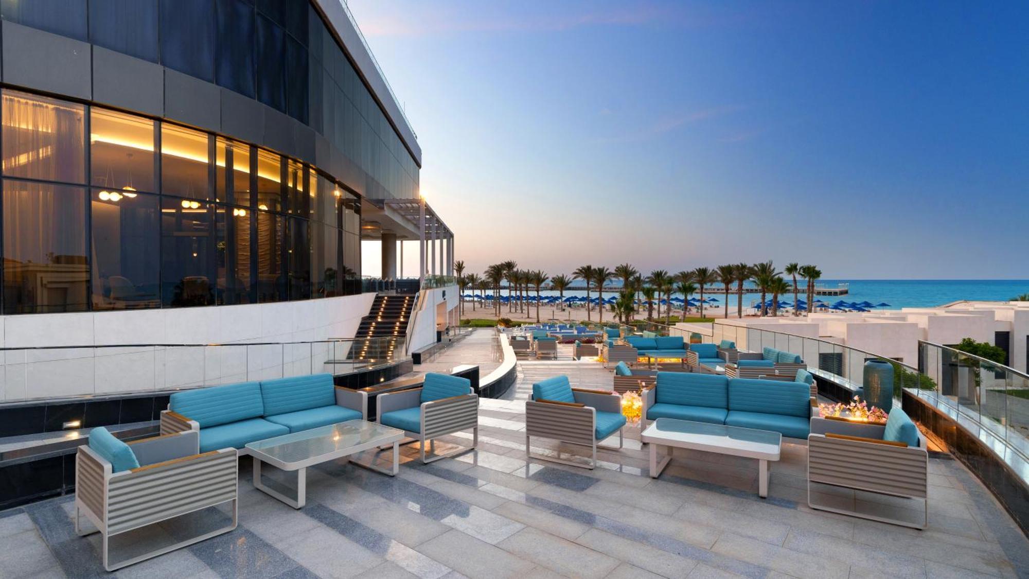 Rixos Premium Alamein El Alamein Esterno foto Beach at the hotel